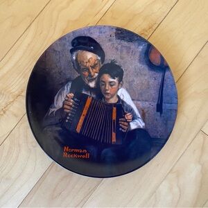 Knowles Norman Rockwell "The Music Maker" Limited Edition Collector's Plate